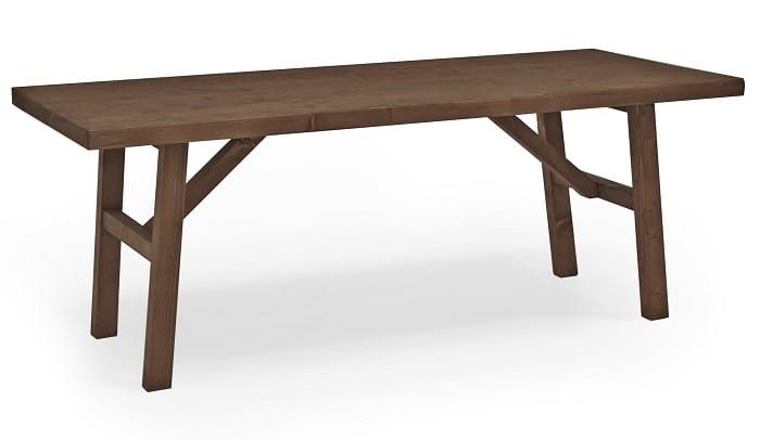Mesa de madera de nogal