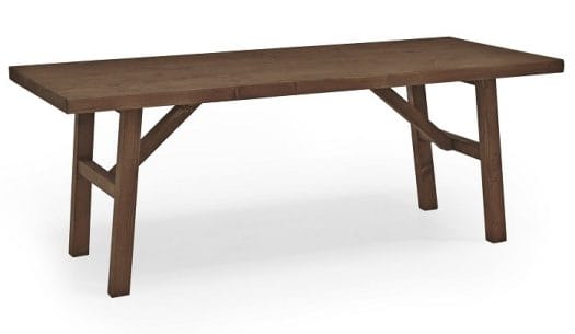 Mesa de madera de nogal