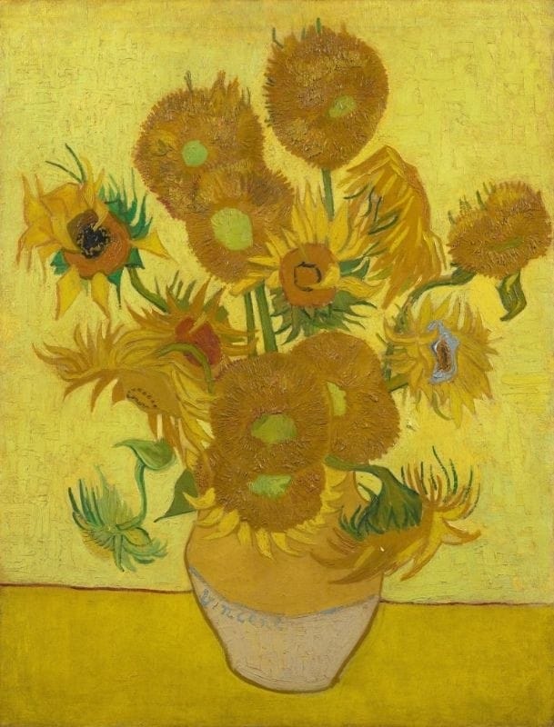 cuadro artista van gogh girasoles