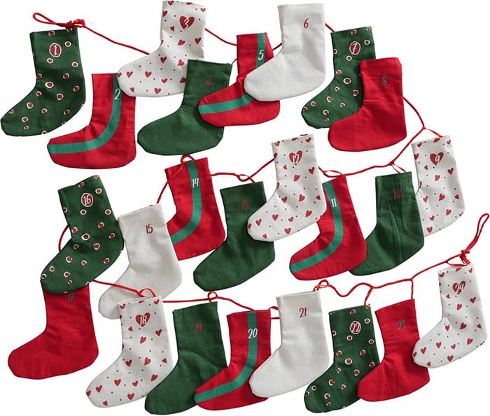 medias calendario de adviento