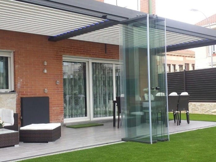 sistema recogido cristaleras exterior