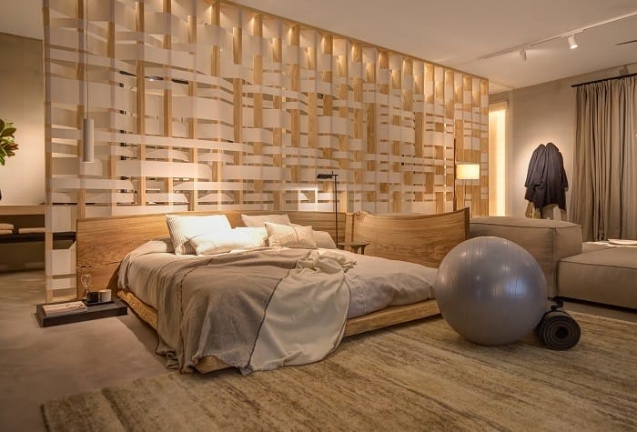 diseño de interiorismo de un dormitorio en Interihotel de Barcelona