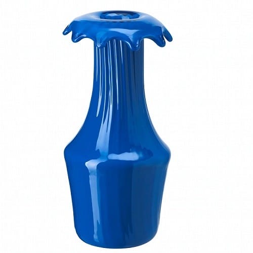 jarrón azul de Ikea