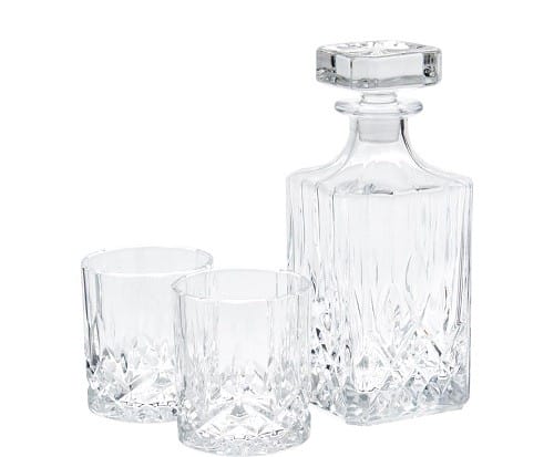 set de botella y vasos para whisky