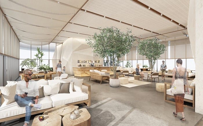 Interior del Lounge Bar de The Pal Tower en Dubái