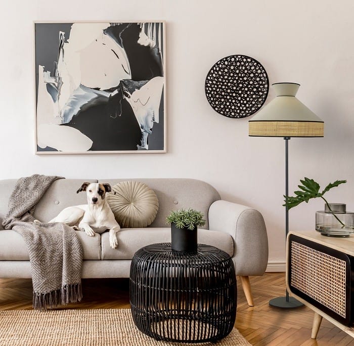 Lámpara de pie de Leroy Merlin modelo Gatsby para una iluminación acogedora y tenue