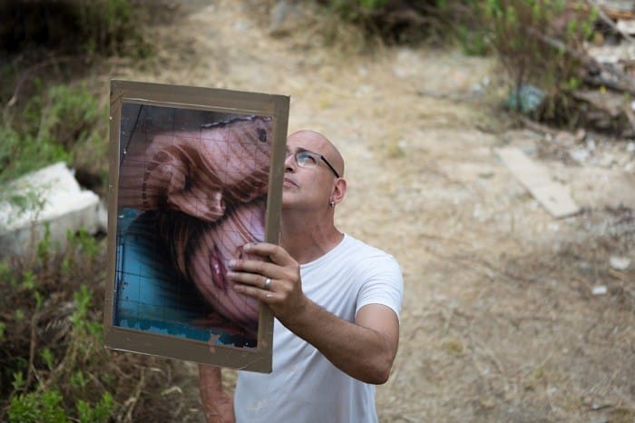 El mural Siempre en proceso de creación