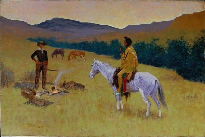 Frederic Remington, La negociación, hacia 1903. Thyssen-Bornemisza Collections