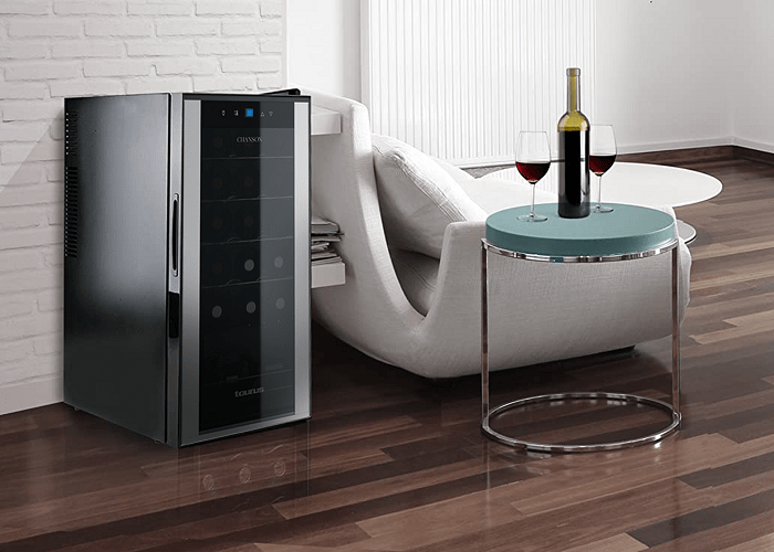 vinoteca en un salón de Leroy Merlin