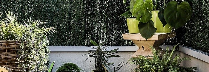 cañizo artificial para la intimidad de tu jardín