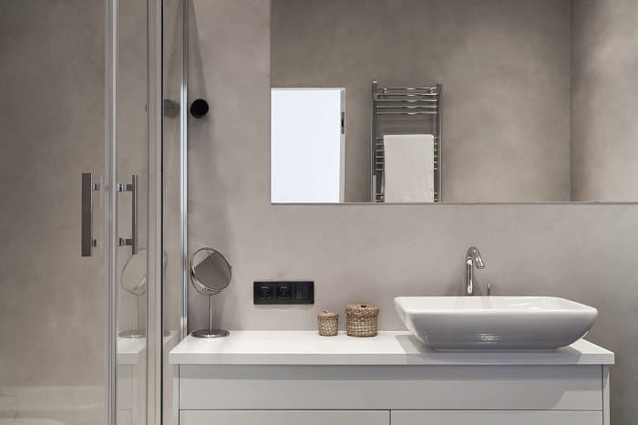 Interior de un baño moderno