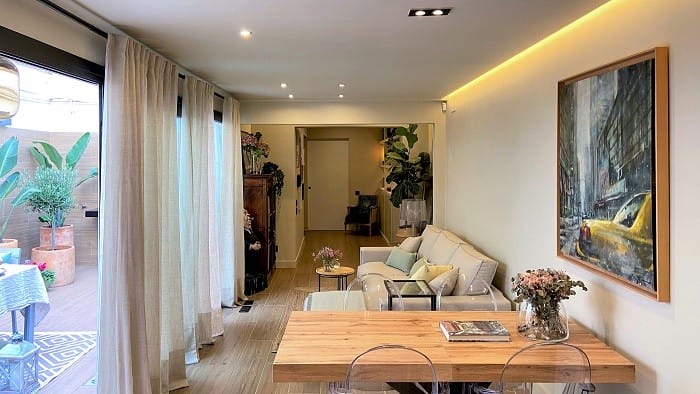 espacio de un salón-comedor funcional