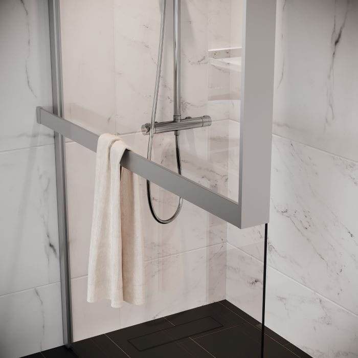 Toallero exterior en color claro