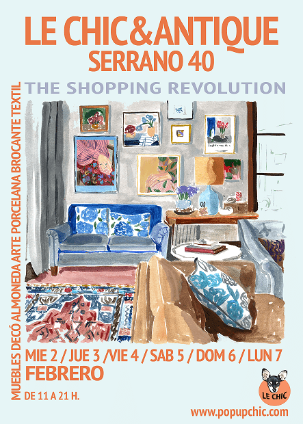 Cártel de Le chic Antique evento