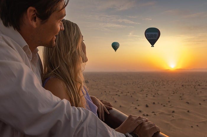 Paseo en globo romántico para regalar en San Valentín