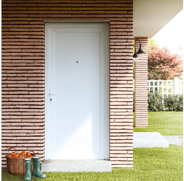 Puerta de entrada pvc blanca de Leroy Merlin