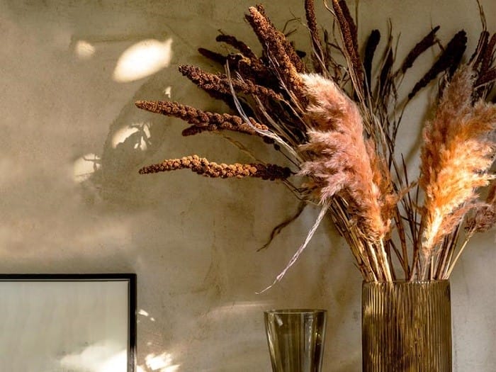 Decoración con pampas de westwing