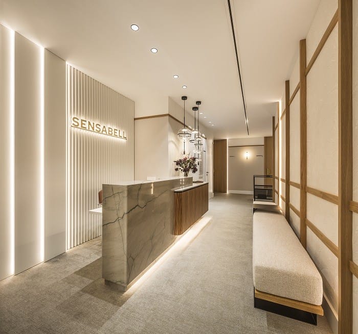 recepción de la clínica Sensabell en Valencia