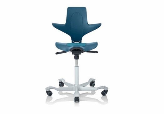 silla ergonómica de oficina color azul