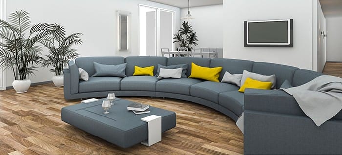 sofa curvo