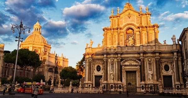 Ciudad de Catania en Italia