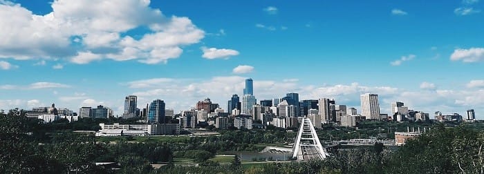 Vistas de la ciudad de Edmonton