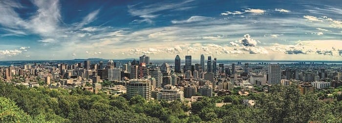 Panorámica de la ciudad de Montreal