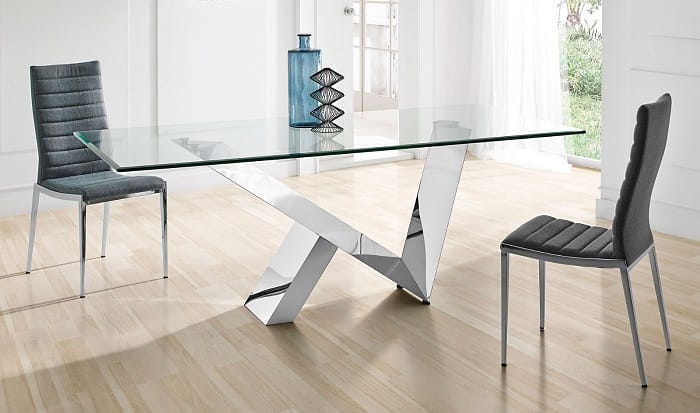 mesa de cristal de comedor