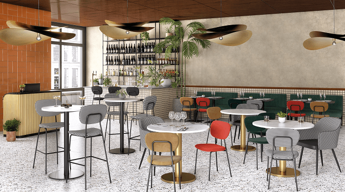 restaurante con mobiliario maisons du monde