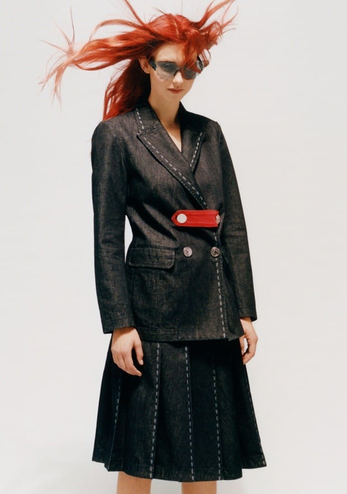 Traje de mujer denim