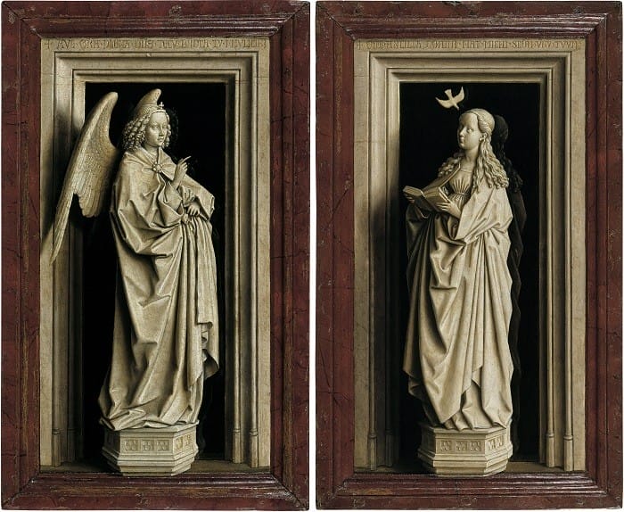 Díptico de Anunciación de Van Eyck
