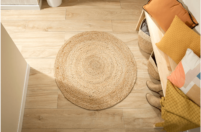 alfombra de yute para el hogar