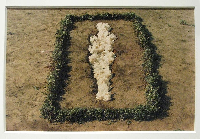 silueta de ana mendieta