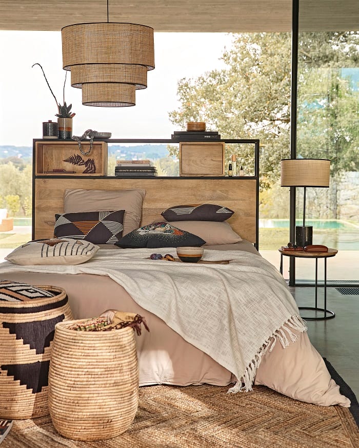 cesta a los pies de la cama de maison du monde