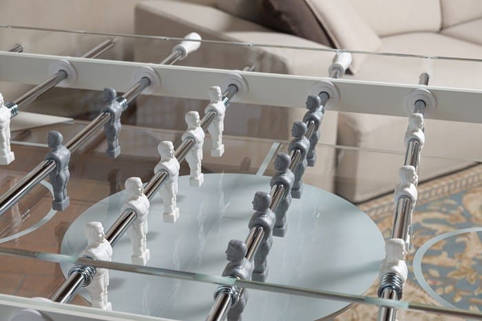 modelo de futbolín ghost de cristal