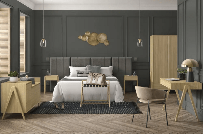 habitación de hotel étnica