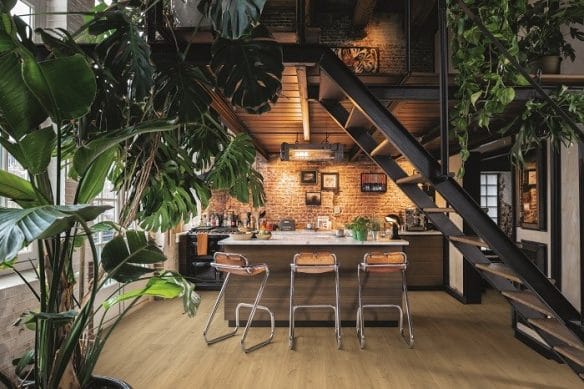 decoración interior hogar con plantas
