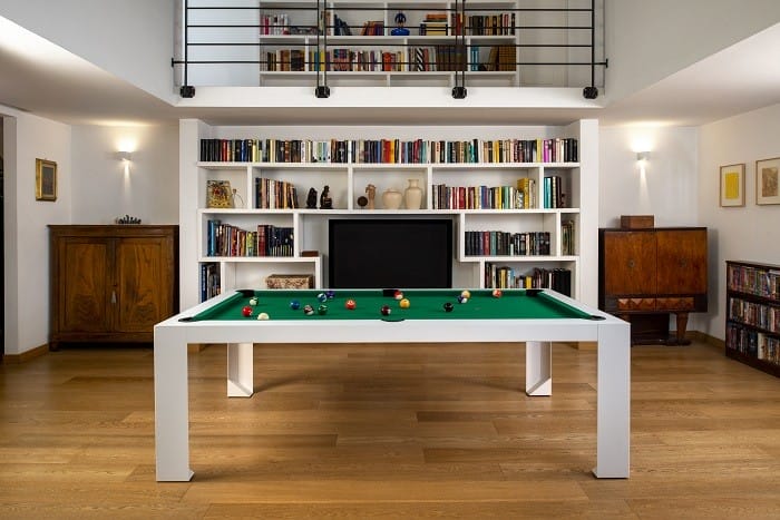 mesa de billar modelo cubista