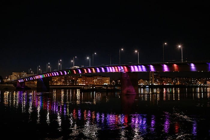 río han de noche