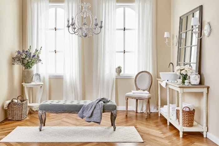 salon decorado neoclasico