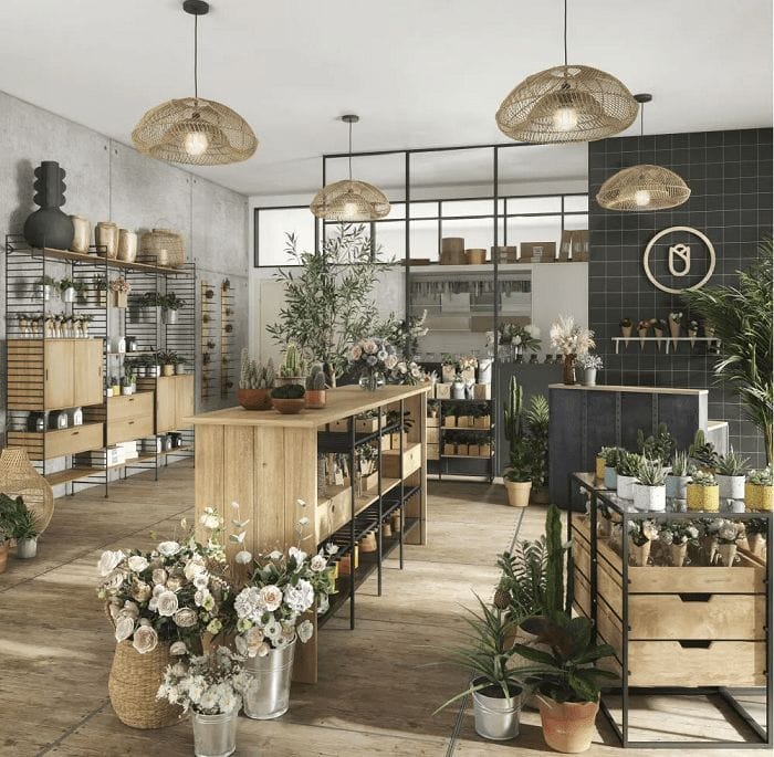 comercio de flores
