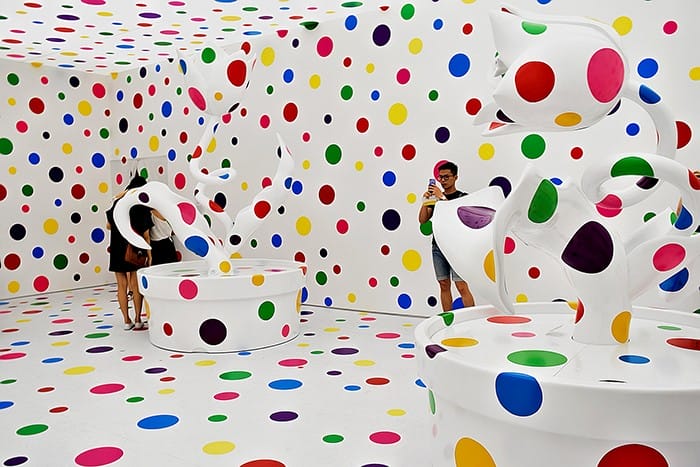 amor por los tulipanes de kusama