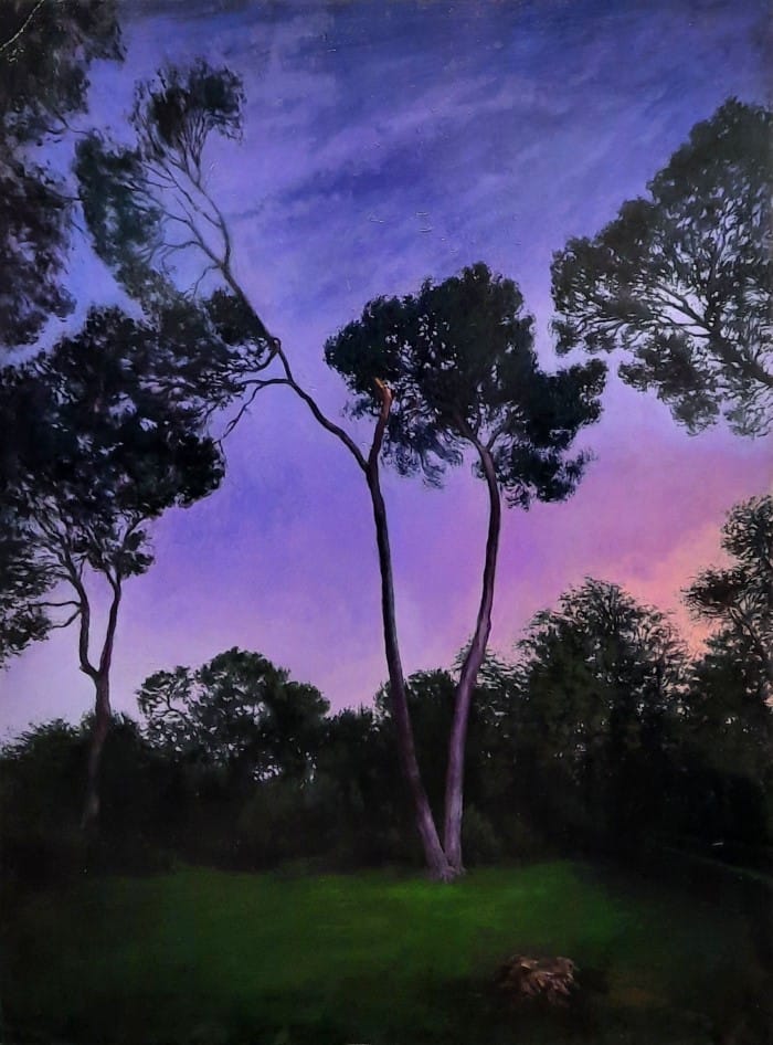 Exposición de pintura de Tomás Baleztena inspirada en los jardines más emblemáticos de Madrid