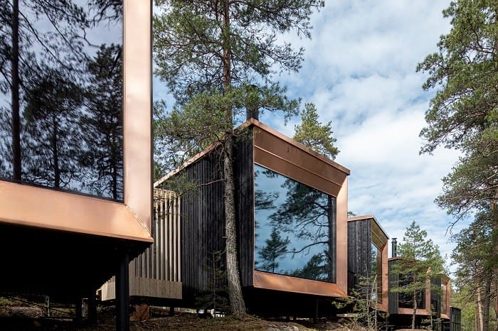 casas en el bosque en Finlandia