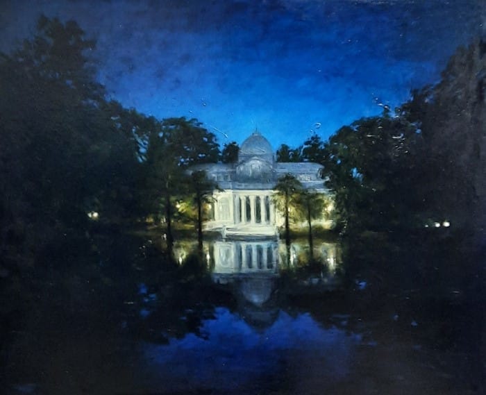 Exposición de pintura de Tomás Baleztena inspirada en los jardines más emblemáticos de Madrid