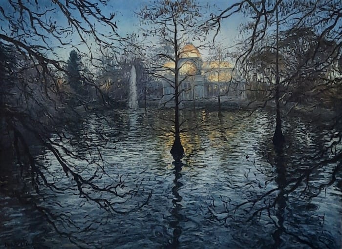 Exposición de pintura de Tomás Baleztena inspirada en los jardines más emblemáticos de Madrid