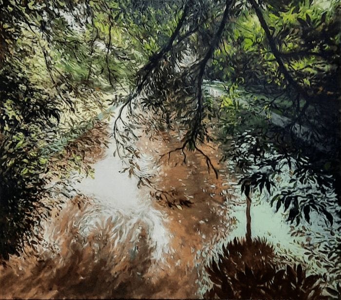 Exposición de pintura de Tomás Baleztena inspirada en los jardines más emblemáticos de Madrid