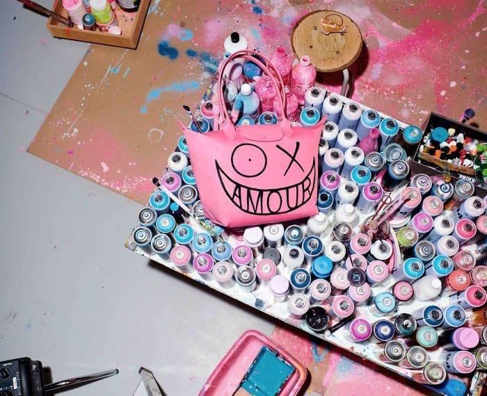 bolso rosa Longchamp