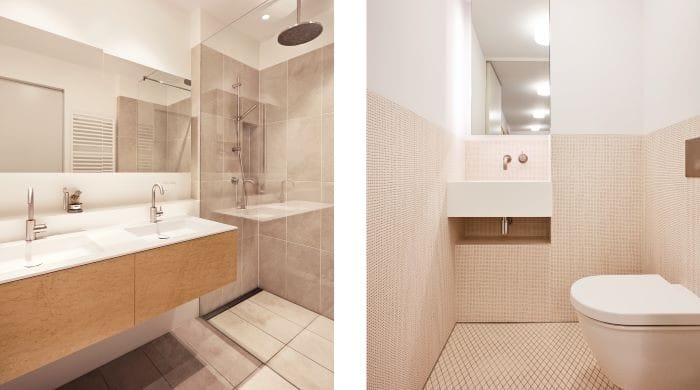 cuarto de baño del loft de Ámsterdam