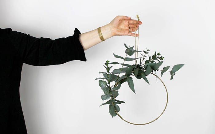 decoracion con eucalipto